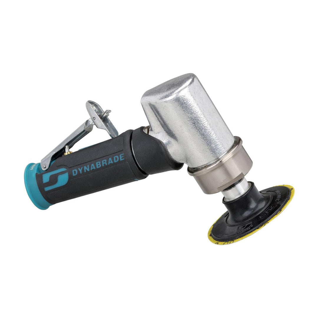 Disc Sanders Dynabrade 52410 3 Inch Diameter 7 Degree Offset Disc Sander .7 Hp 15000 Rpm Gearless Front Exhaust Locking-Type Female Pad