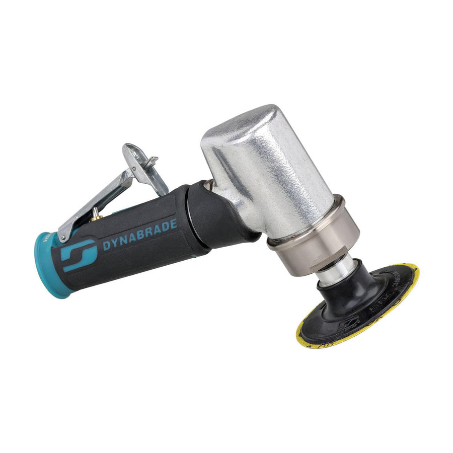 Disc Sanders Dynabrade 52410 3 Inch Diameter 7 Degree Offset Disc Sander .7 Hp 15000 Rpm Gearless Front Exhaust Locking-Type Female Pad