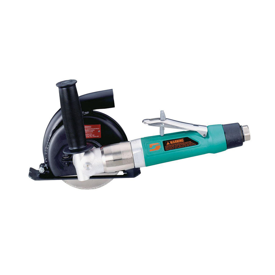 Angle Die Grinders Dynabrade 52438 5 Inch Diameter 7 Degree Offset Vacuum Cut-Off Wheel Tool 1 Hp 12000 Rpm Rear Exhaust 3/8 Inch-24 Spindle Thread