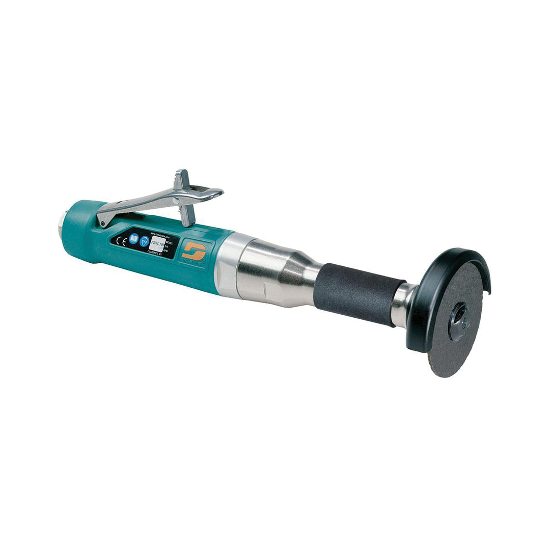 Straight Grinders Dynabrade 52577 3 Inch Diameter Straight-Line 6 Extension Cut-Off Wheel Tool 1 Hp 18000 Rpm Rear Exhaust 3/8 Inch-24 Spindle Thread