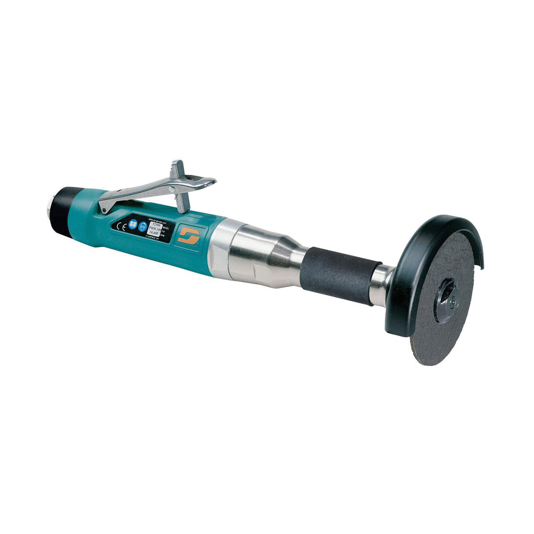 Straight Grinders Dynabrade 52580 4 Inch Diameter Straight-Line 6 Extension Cut-Off Wheel Tool 1 Hp 18000 Rpm Rear Exhaust 3/8 Inch-24 Spindle Thread