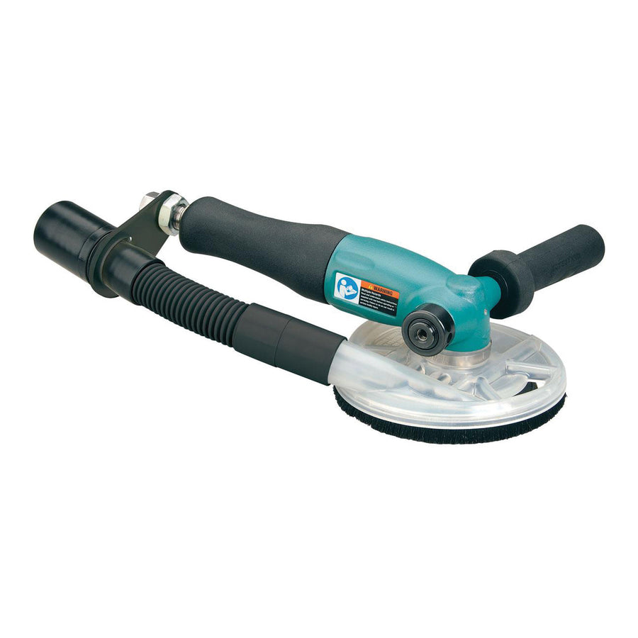 Disc Sanders Dynabrade 52596 5 Inch Diameter Right Angle Disc Sander Central Vacuum 1.3 Hp 12000 Rpm Rotational Exhaust 5/8 11 Inch Spindle Thread