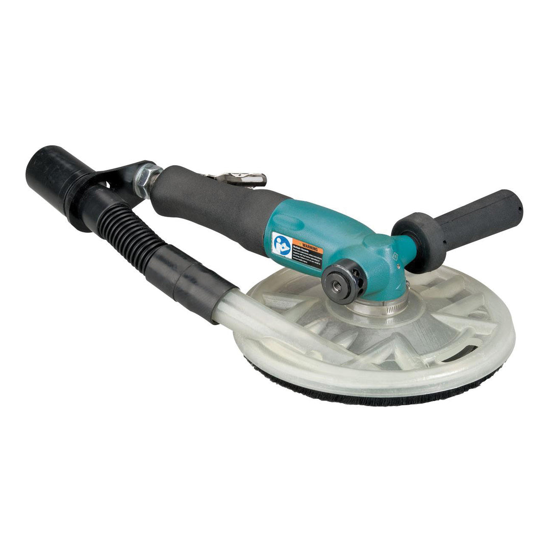 Disc Sanders Dynabrade 52597 7 Inch Diameter Right Angle Disc Sander Central Vacuum 1.3 Hp 6000 Rpm Rotational Exhaust 5/8 11 Inch Spindle Thread