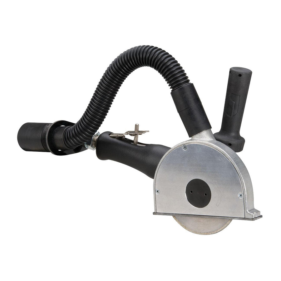 Angle Grinders Dynabrade 52615 5 Inch Diameter Right Angle Vacuum Cut-Off Wheel Tool 1.3 Hp 12000 Rpm Rotational Exhaust 3/8 Inch-24 Spindle Thread