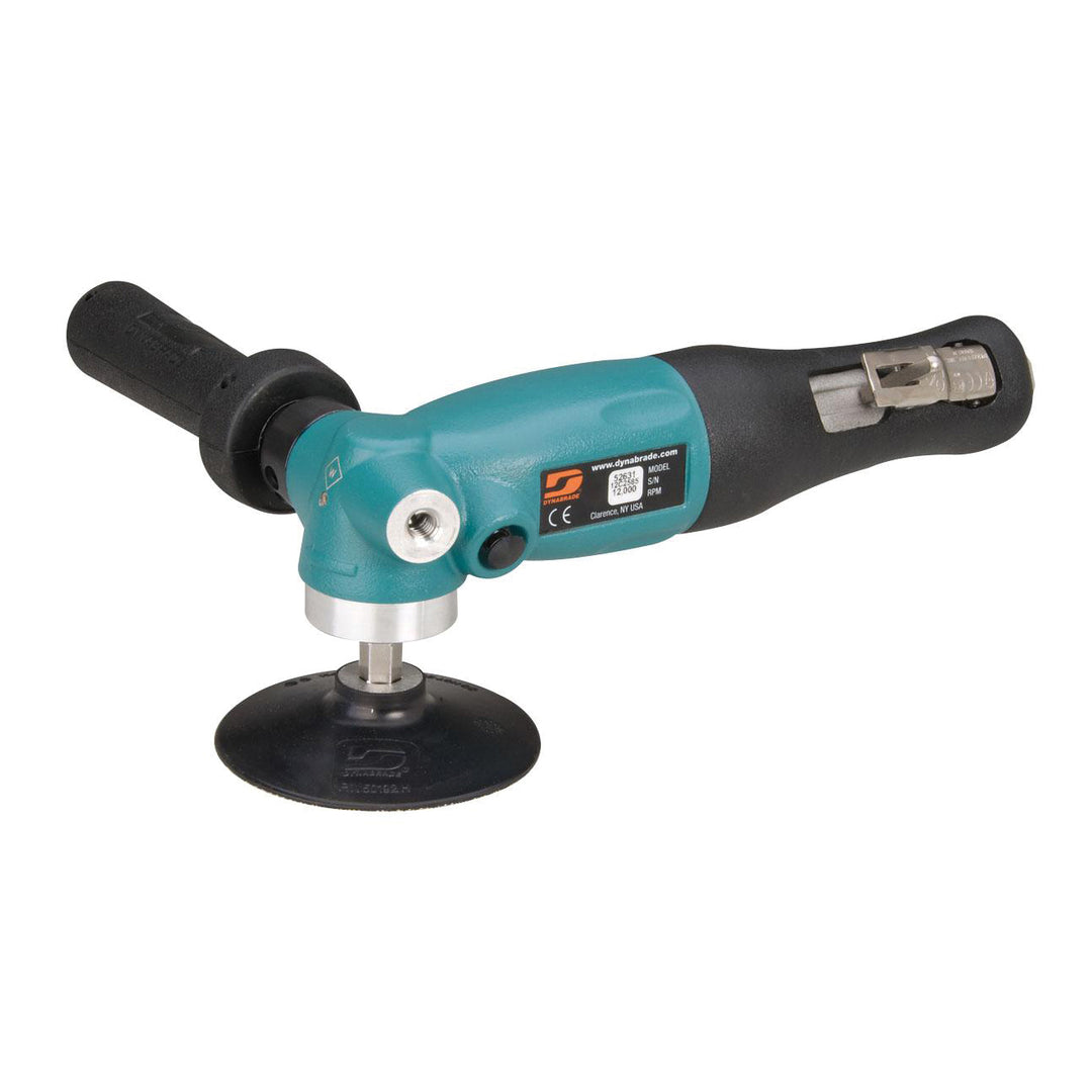 Disc Sanders Dynabrade 52631 4 Inch Diameter Right Angle Disc Sander (Replaces 52560 & 51370) 1.3 Hp 12000 Rpm Rotational Exhaust 3/8 Inch-24 Spindle Thread