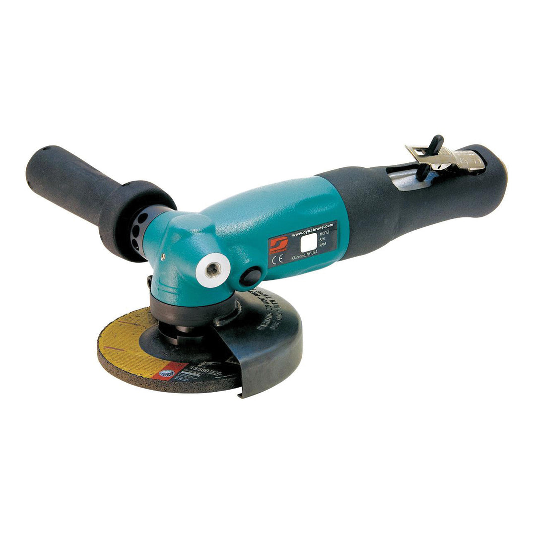 Angle Grinders Dynabrade 52632 4-1/2 Inch Diameter Right Angle Depressed Center Wheel Grinder (Replaces 50306 & 50346) 1.3 Hp 12000 Rpm Rotational Exhaust 5/8 11 Inch Spindle Thread