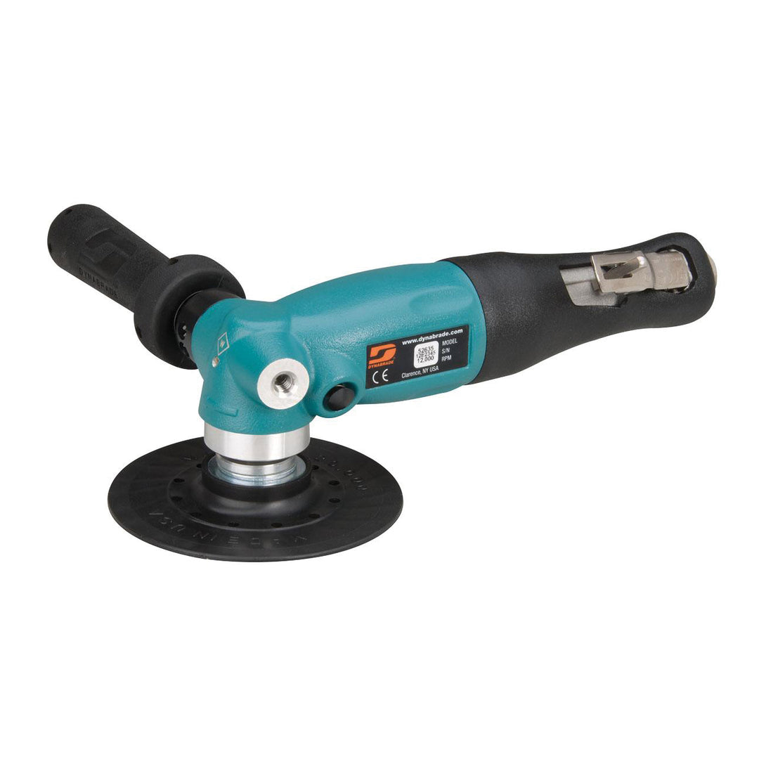 Disc Sanders Dynabrade 52635 5 Inch Diameter Right Angle Disc Sander 1.3 Hp 12000 Rpm Rotational Exhaust 5/8 11 Inch Spindle Thread