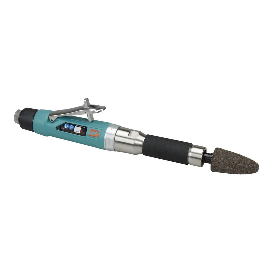 Straight Grinders Dynabrade 52719 Cone Or Plug 6 Inch Extension Wheel Grinder 1 Hp Straight-Line 12000 Rpm Rear Exhaust 3/8 Inch-24 Spindle Thread