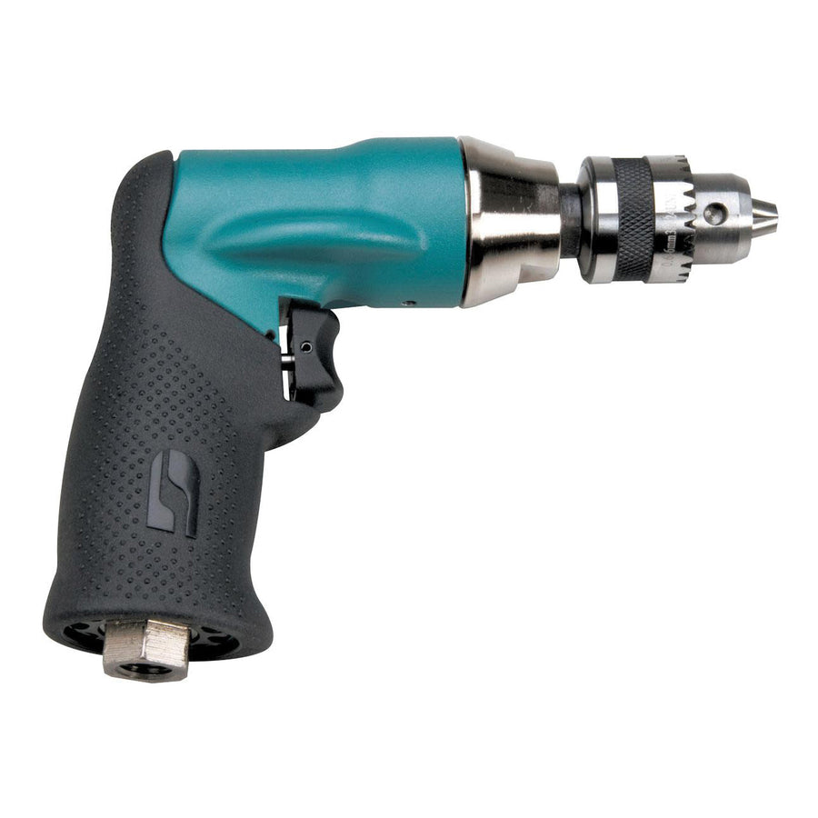 Pistol Grip Drills Dynabrade 52832 1/4 Inch Drill .4 Hp 1000 Rpm Pistol-Grip Geared Rear Exhaust Dynachuck