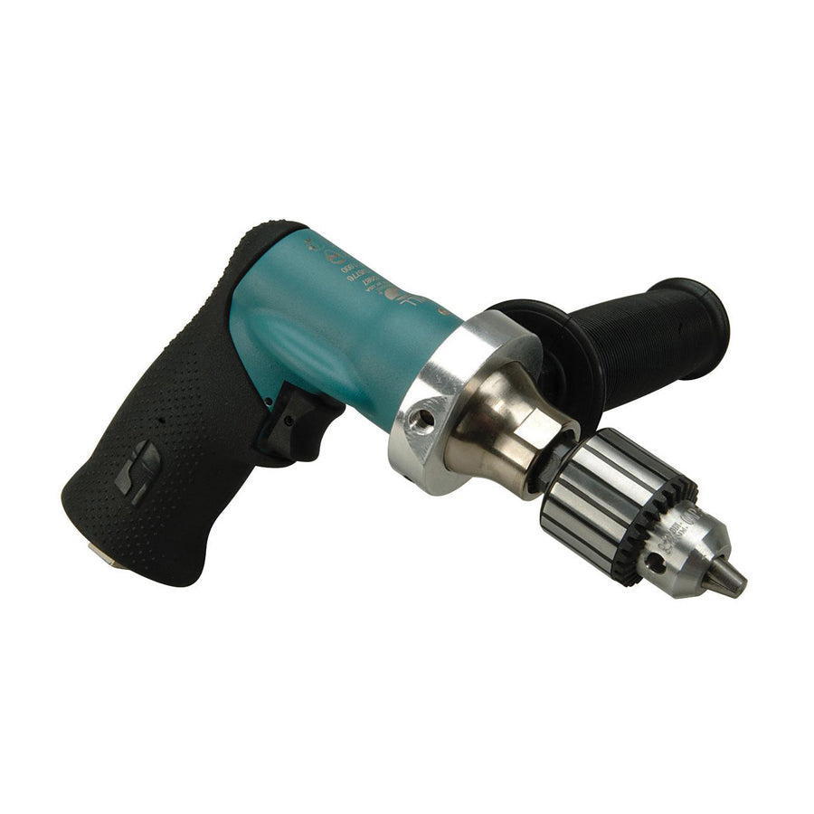 Pistol Grip Drills Dynabrade 52987 3/8 Inch Drill .4 Hp 1000 Rpm Pistol-Grip Geared Rear Exhaust Jacobs