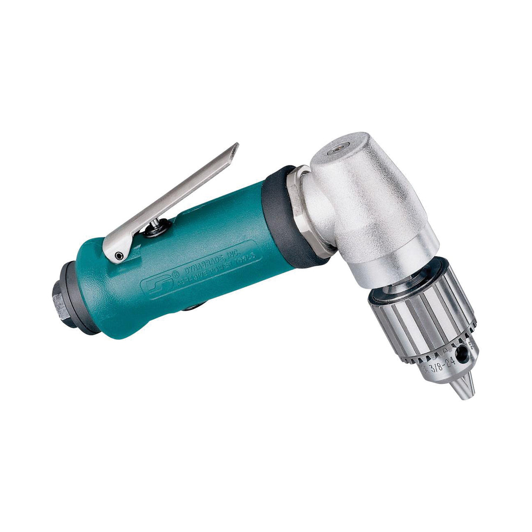 Right Angle Drills Dynabrade 53046 1/4 Inch Drill Right Angle .4 Hp 12000 Rpm Geared Rear Exhaust Standard Muffler Jacobs