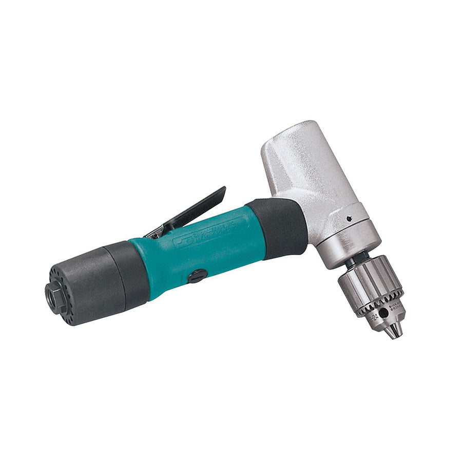 Offset Drills Dynabrade 53072 1/4 Inch Drill .4 Hp 950 Rpm 7 Degree Offset Planetary-Geared Rear Exhaust Jacobs