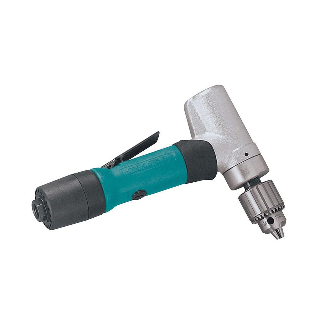 Offset Drills Dynabrade 53074 1/4 Inch Drill .4 Hp 5000 Rpm 7 Degree Offset Planetary-Geared Rear Exhaust Jacobs