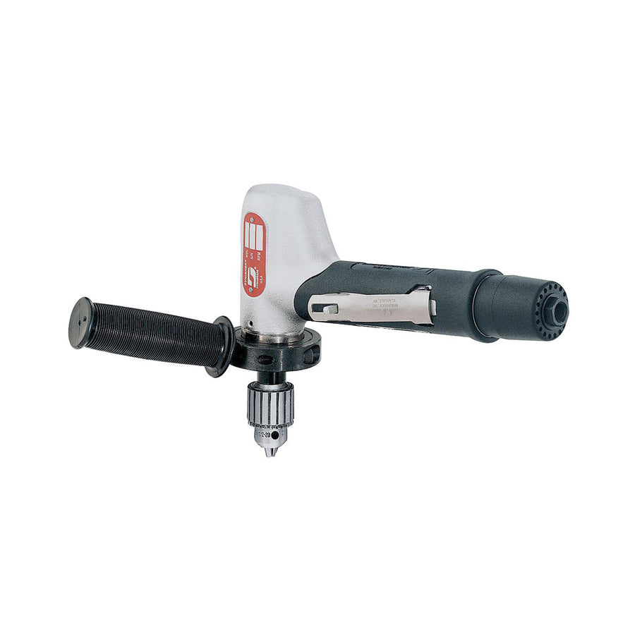 Offset Drills Dynabrade 53080 1/2 Inch Drill .7 Hp 3400 Rpm 7 Degree Offset Planetary-Geared Rear Exhaust Jacobs