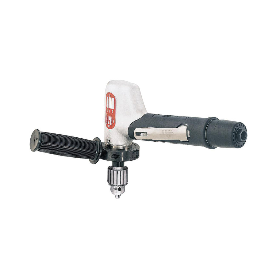 Offset Drills Dynabrade 53081 1/2 Inch Drill .7 Hp 4500 Rpm 7 Degree Offset Planetary-Geared Rear Exhaust Jacobs