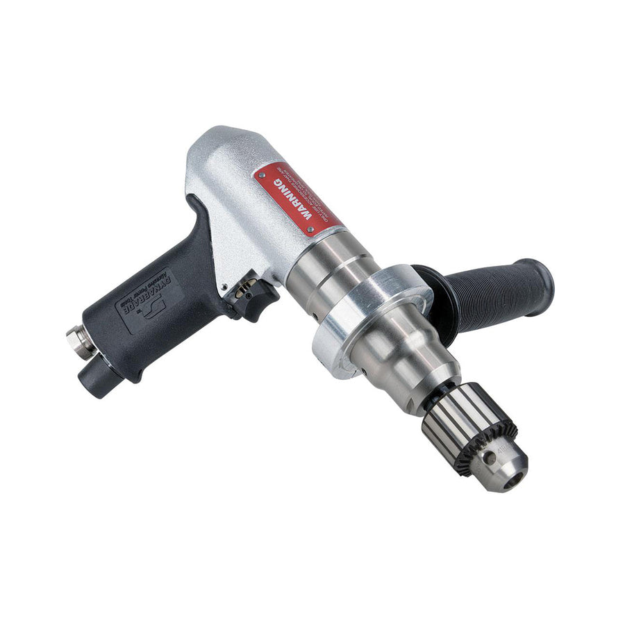 Pistol Grip Drills Dynabrade 53091 3/8 Inch Drill .7 Hp 950 Rpm Pistol Grip Geared Rear Exhaust Keyed Jacobs