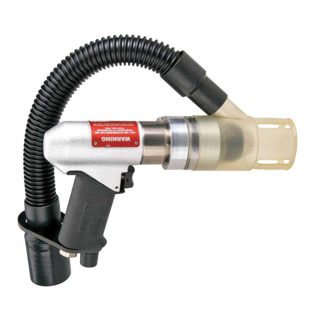 Pistol Grip Drills Dynabrade 53105 3/8 Inch Drill For Central Vacuum System .7 Hp 950 Rpm Pistol-Grip Geared Rear Exhaust Jacobs