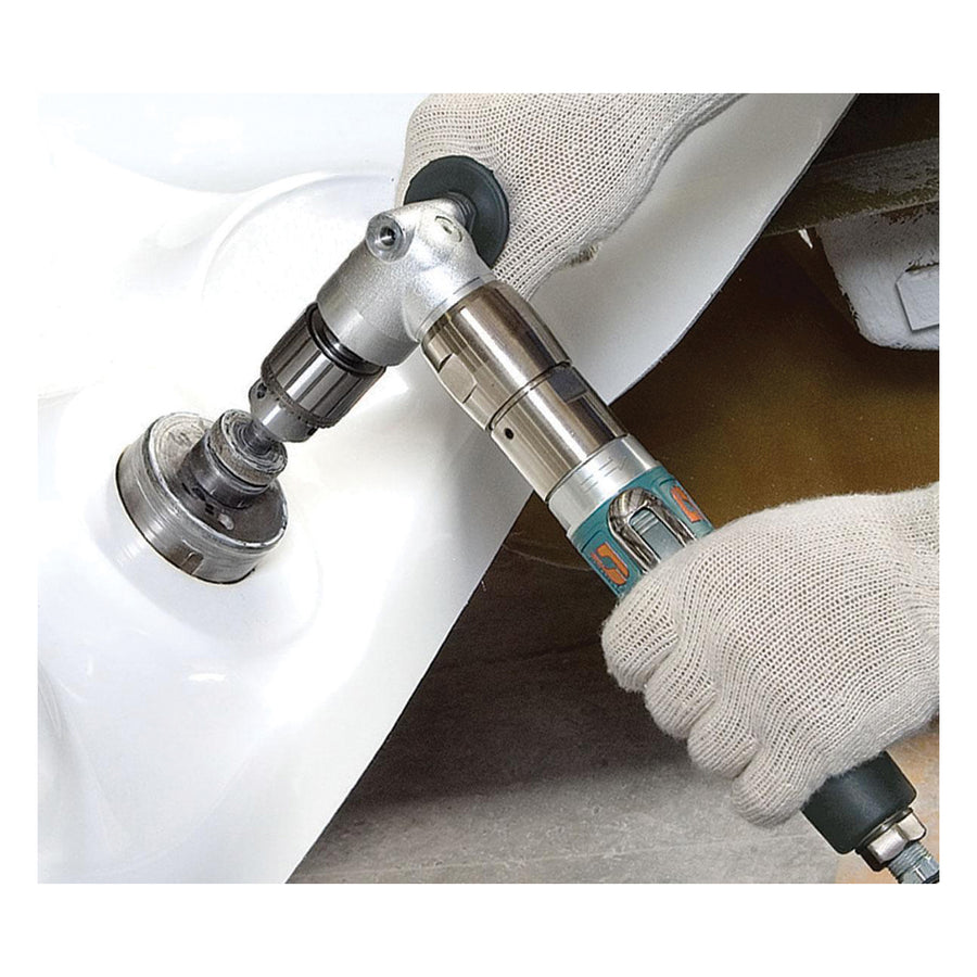 Right Angle Drills Dynabrade 53143 1/2 Inch Drill Hole Saw 1 Hp 850 Rpm Right Angle Planetary-Geared Rear Exhaust Jacobs