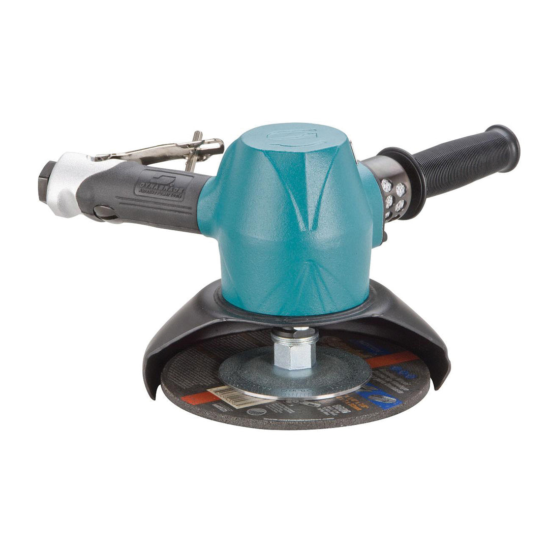 Angle Grinders Dynabrade 53242 7 Inch Diameter Type 27 Vertical Depressed Center Wheel Grinder 3 Hp 6000 Rpm Gearless Rotational Exhaust 5/8 11 Inch Spindle Thread
