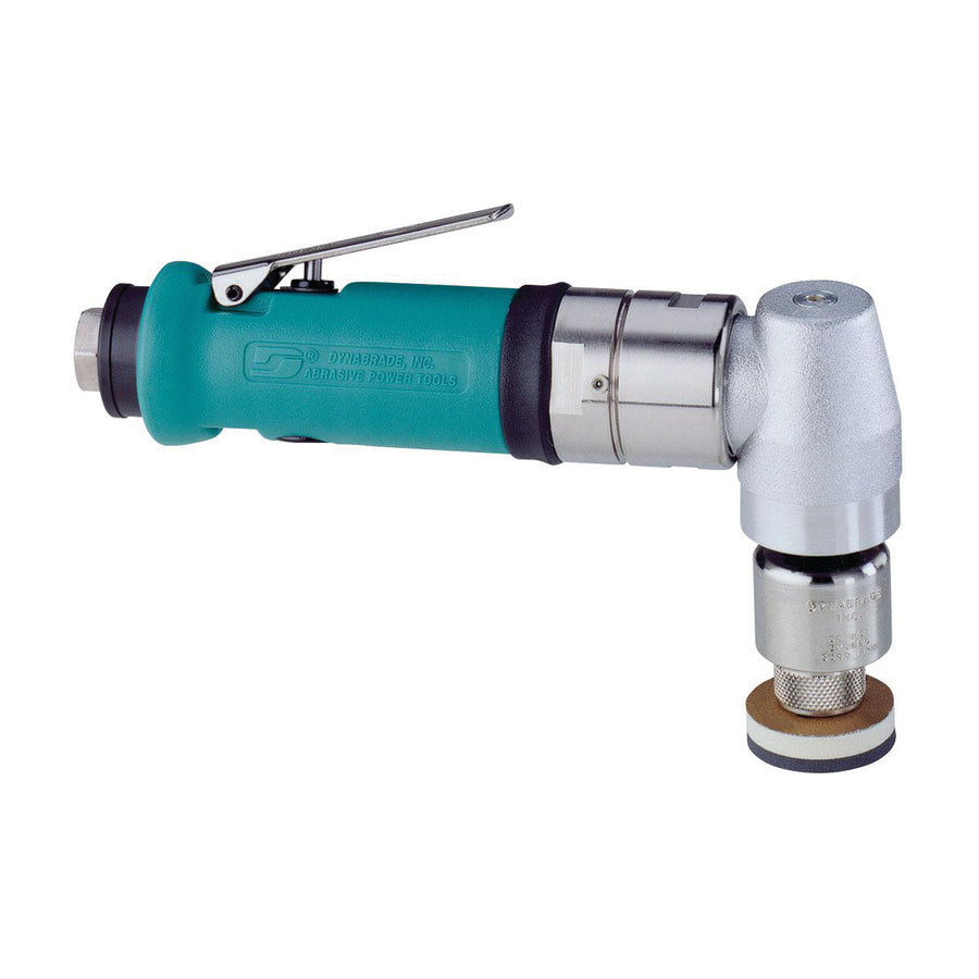 Orbital Sanders Dynabrade 53415 Right Angle Mini-Dynorbital Random Orbital Sander .4 Hp 3200 Rpm 3/16 Inch Diameter Orbit Rear Exhaust For Male Locking-Type Pads