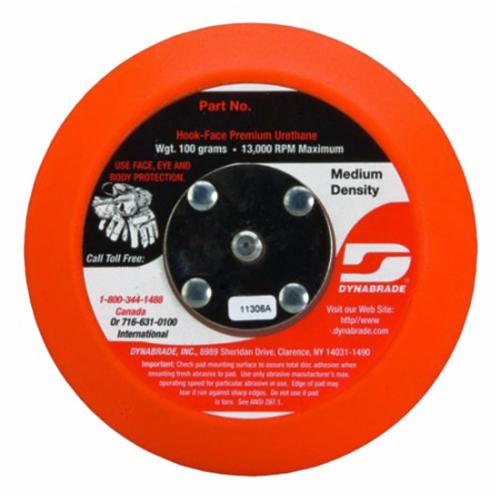 Backup Pads Dynabrade 54313 3-1/2 Inch Diameter Non-Vacuum Disc Pad Hook-Face Short Nap