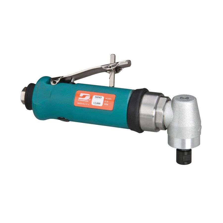 Die Grinders Dynabrade 54343 .7 Hp Right Angle Die Grinder 12000 Rpm Composite Geared Rear Exhaust 1/4 Inch & 6 mm Collet