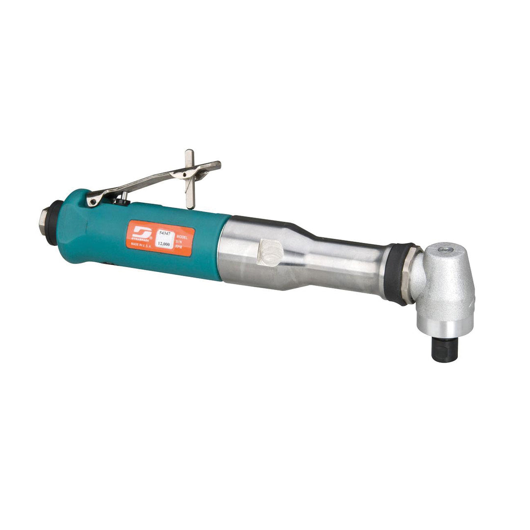 Die Grinders Dynabrade 54347 .7 Hp Extended Right Angle Die Grinder 12000 Rpm Composite Geared Rear Exhaust 1/4 Inch & 6 mm Collet