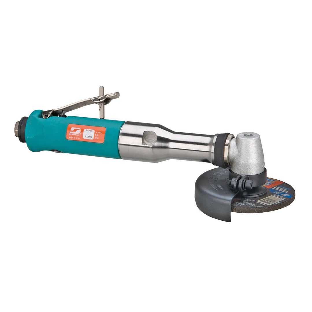 Angle Grinders Dynabrade 54773 4 Inch Diameter Extended Right Angle Type 27 Depressed Center Wheel Grinder .7 Hp 12000 Rpm Composite