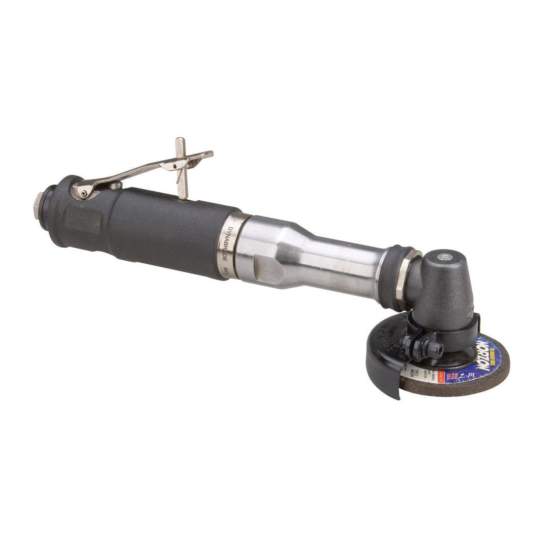 Angle Grinders Dynabrade 54785 3 Inch Diameter Extended Right Angle Type 27 Depressed Center Wheel Grinder .7 Hp 18000 Rpm Steel