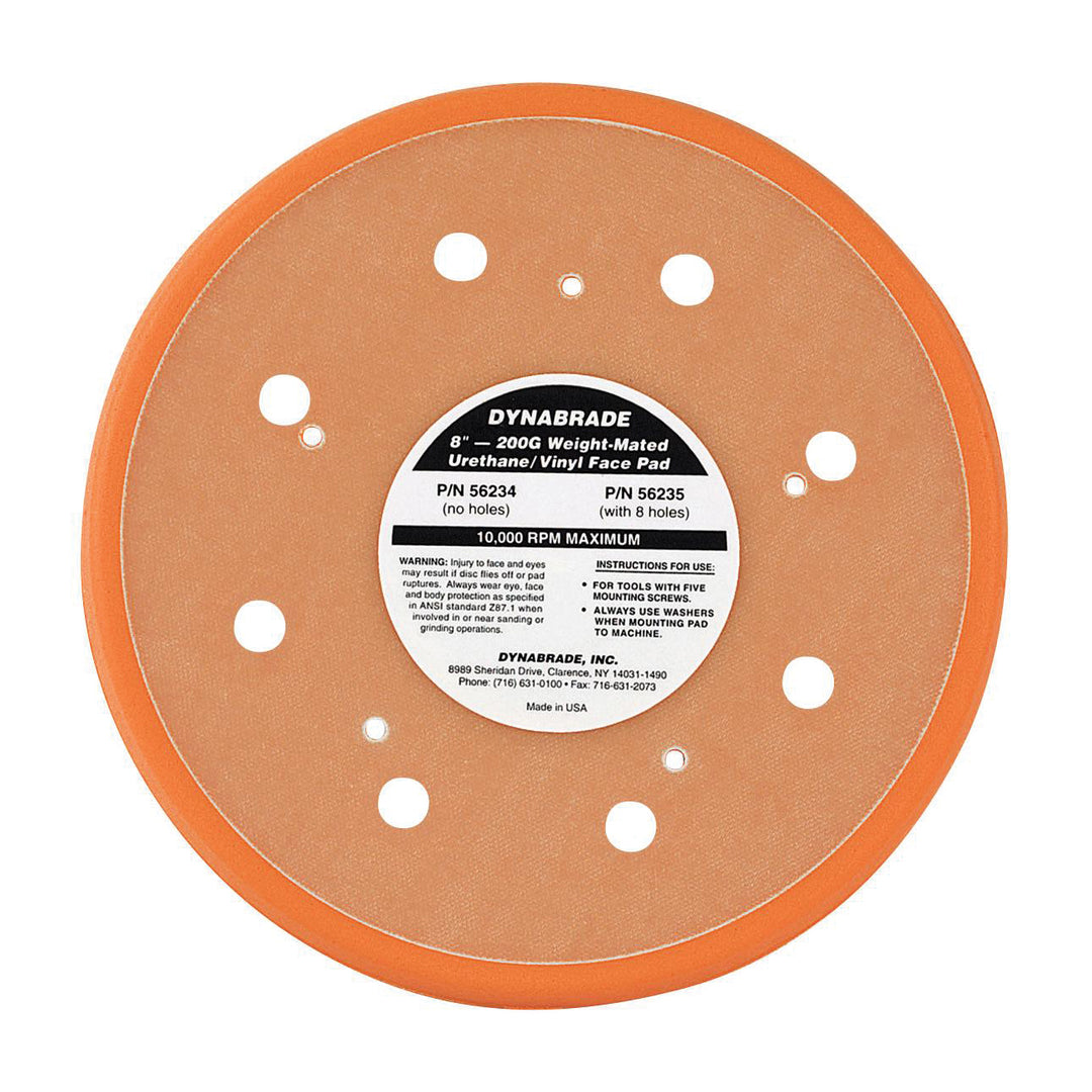 Backup Pads Dynabrade 56235 8 Inch Diameter Vacuum Disc Pad Vinyl-Face