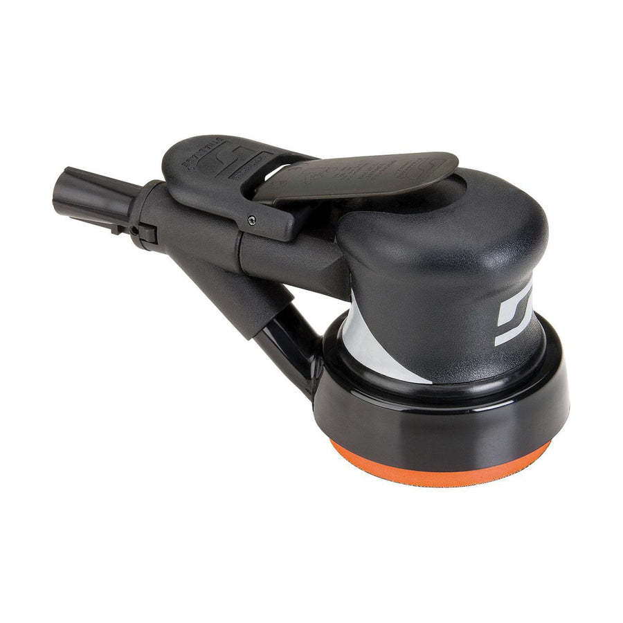 Orbital Sanders Dynabrade 56843 3-1/2 Inch Diameter Self-Generated Vacuum Dynorbital Supreme Random Orbital Sander .28 Hp 12000 Rpm 3/32 Inch Diameter Orbit Rear Exhaust
