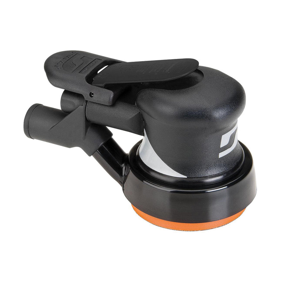 Orbital Sanders Dynabrade 56844 3-1/2 Inch Diameter Central Vacuum Dynorbital Supreme Random Orbital Sander .28 Hp 12000 Rpm 3/32 Inch Diameter Orbit Rear Exhaust