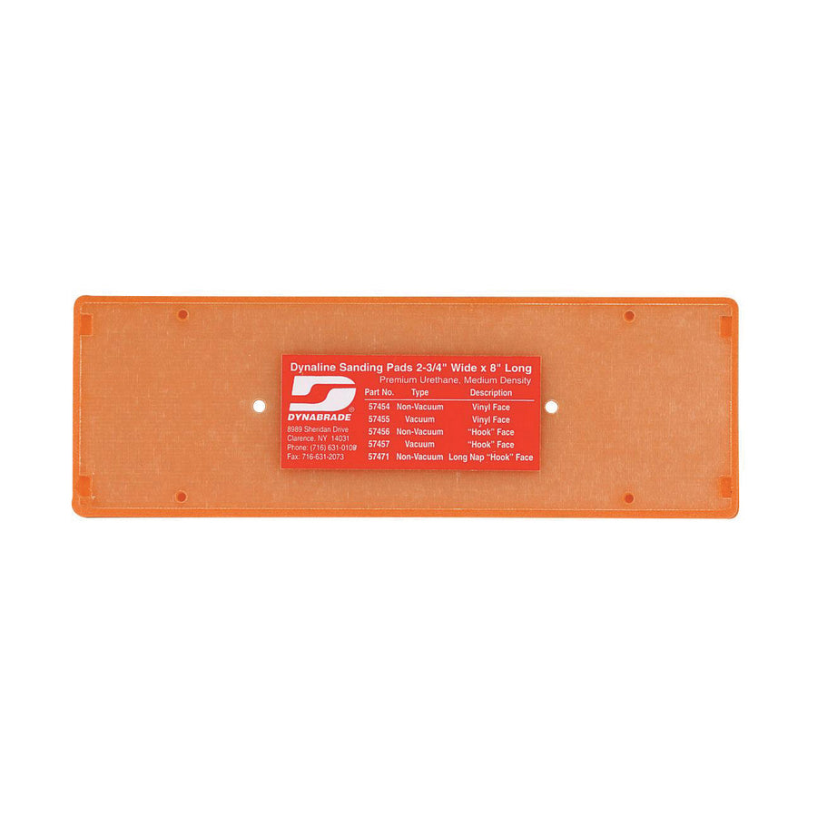 Backup Pads Dynabrade 57454 2-3/4X8 Non-Vacuum Dynaline Disc Pad Vinyl-Face