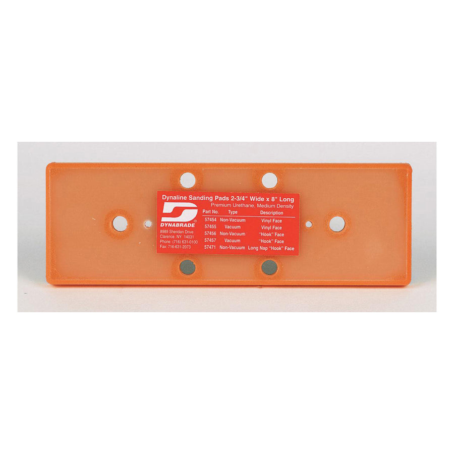 Backup Pads Dynabrade 57457 2-3/4X8 Vacuum Dynaline Disc Pad Hook-Face Short Nap