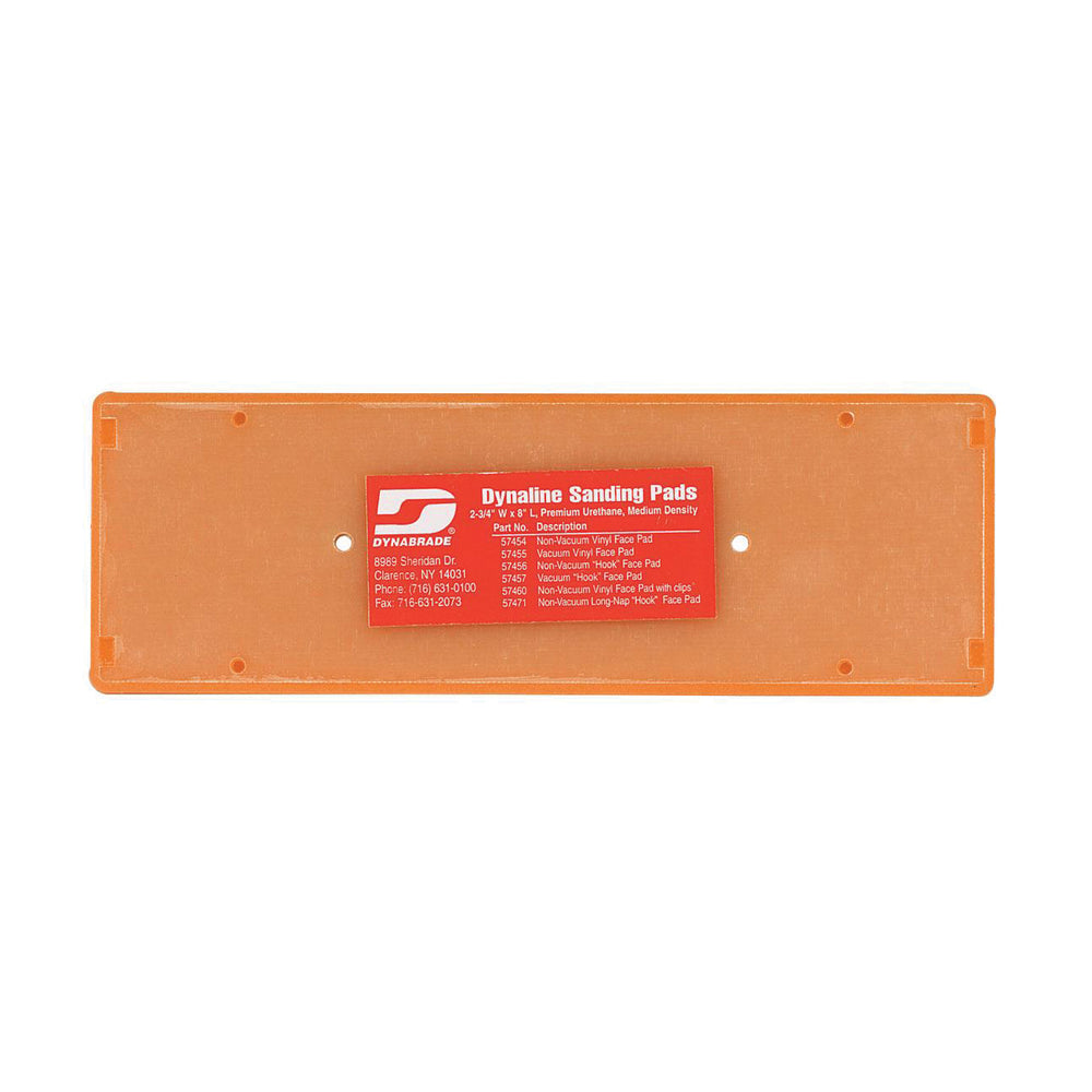 Backup Pads Dynabrade 57456 2-3/4X8 Non-Vacuum Dynaline Disc Pad Hook-Face Short Nap