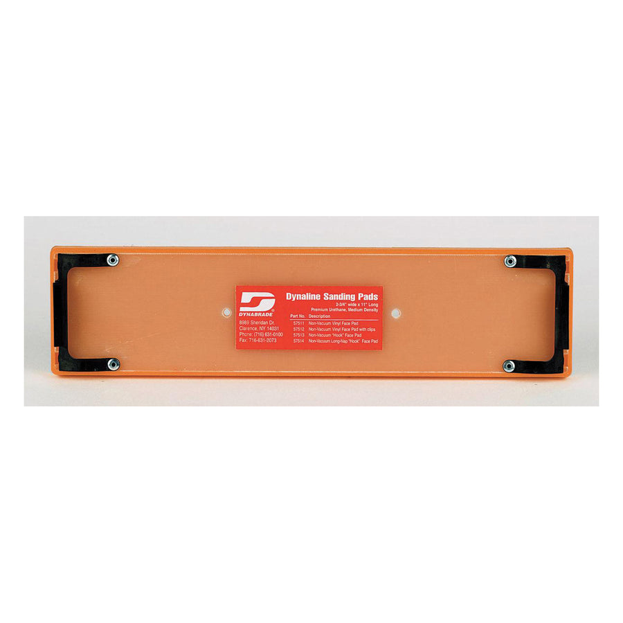 Backup Pads Dynabrade 57512 2-3/4 (70 mm) W X 11 Inch L Non-Vacuum File Board Disc Pad With Clips Vinyl-Face