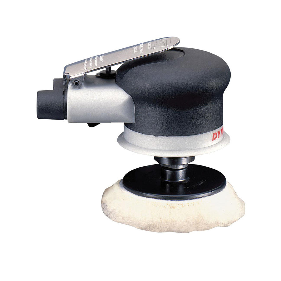 Buffers & Polishers Dynabrade 57550 3 Inch Diameter Palm-Style Rotary Buffer .25 Hp 2400 Rpm Rear Exhaust 1/4-20 Spindle Thread