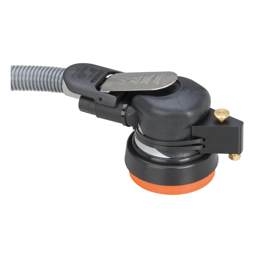 Orbital Sanders Dynabrade 57571 3-1/2 Inch Diameter Wet Dynorbital Supreme Random Orbital Sander Deluxe .28 Hp 12000 Rpm 3/16 Inch Diameter Orbit Rear Exhaust 5/16 Inch-24 Spindle Thread