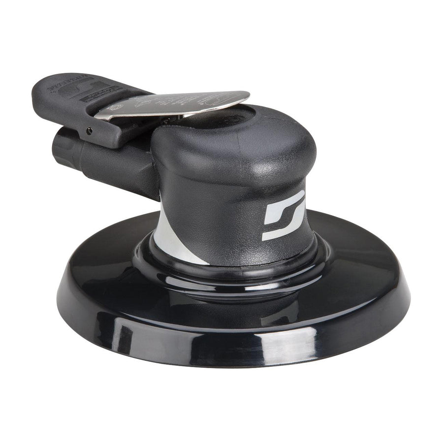 Orbital Sanders Dynabrade 57574 6 Inch Diameter Wet Dynorbital Supreme Random Orbital Sander Basic .24 Hp 10000 Rpm 3/16 Inch Diameter Orbit Rear Exhaust 5/16 Inch-24 Spindle Thread