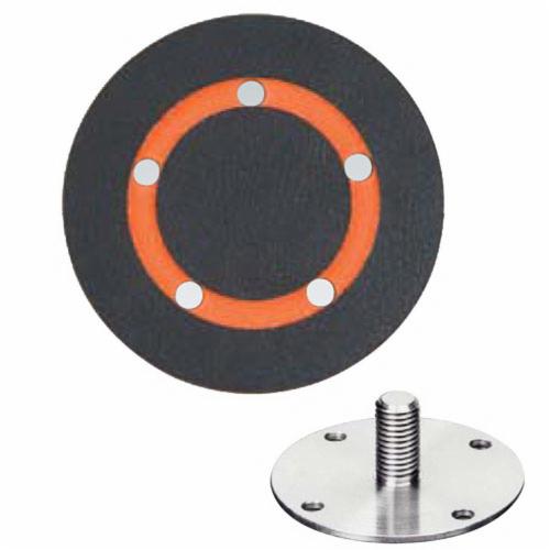 Backup Pads Dynabrade 57766 6 Diameter Channel Vacuum Gear-Driven Disc Pad Hook-Face Short Nap