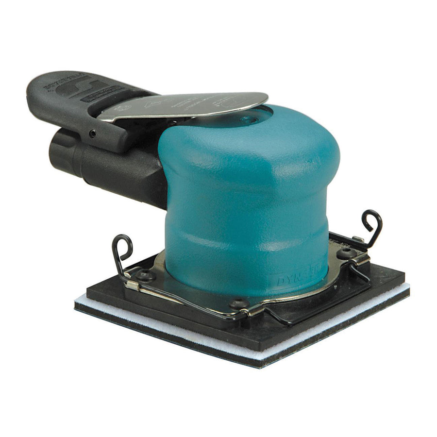 Orbital Sanders Dynabrade 57920 4 InchX4-5/16 Dynabug Model T Orbital Sander Non-Vacuum With Clips 20000 Rpm 3/32 Inch Diameter Orbit Rear Exhaust