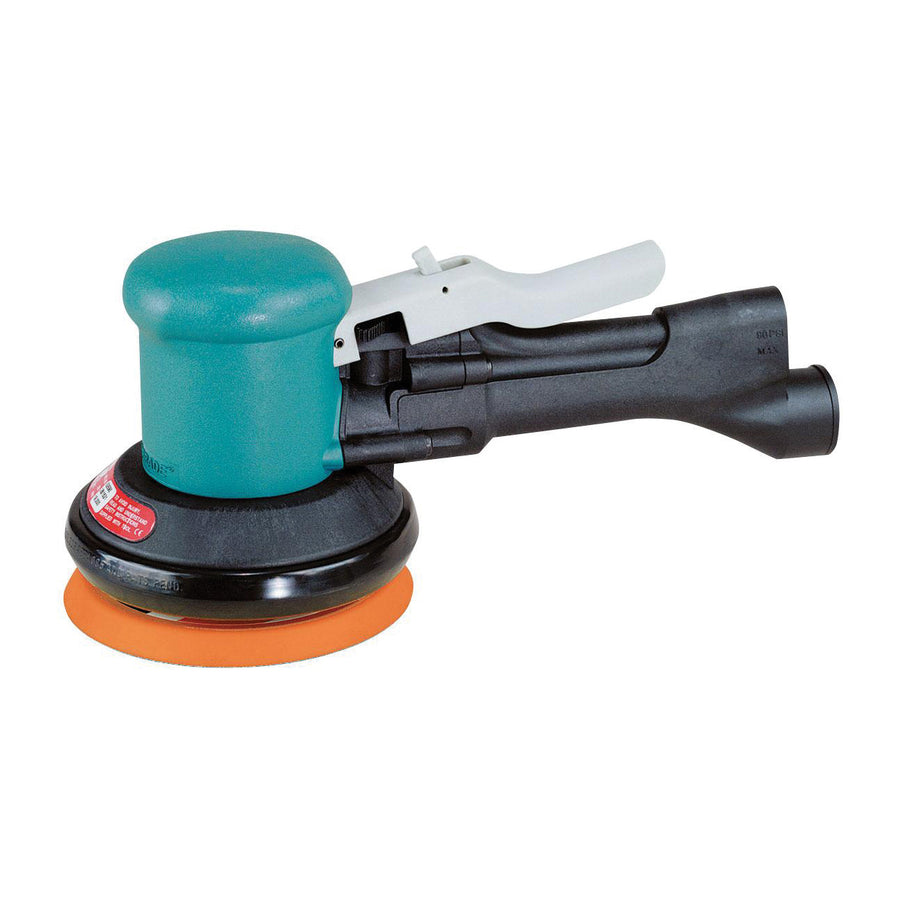Orbital Sanders Dynabrade 58401 5 Inch Diameter Two-Hand Dynorbital Random Orbital Sander Self-Generated Vacuum .4 Hp 12000 Rpm 3/16 Diameter Orbit Rear Exhaust