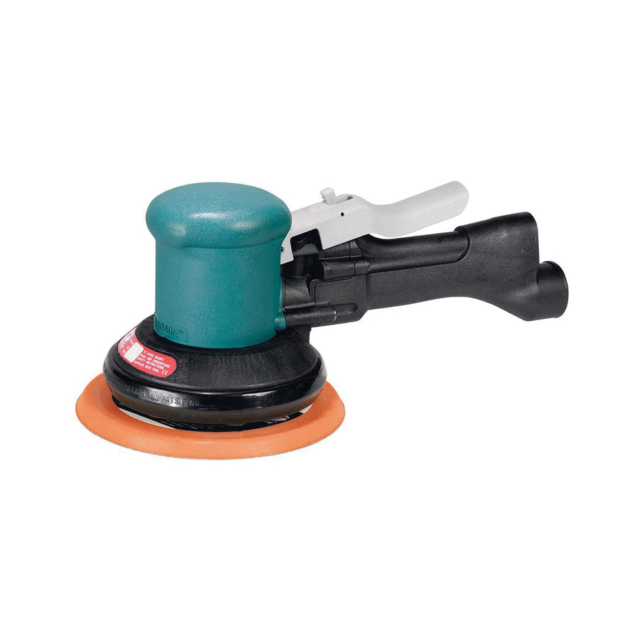 Orbital Sanders Dynabrade 58406 6 Inch Diameter Two-Hand Dynorbital Random Orbital Sander Self-Generated Vacuum .4 Hp 12000 Rpm 3/16 Inch Diameter Orbit Rear Exhaust