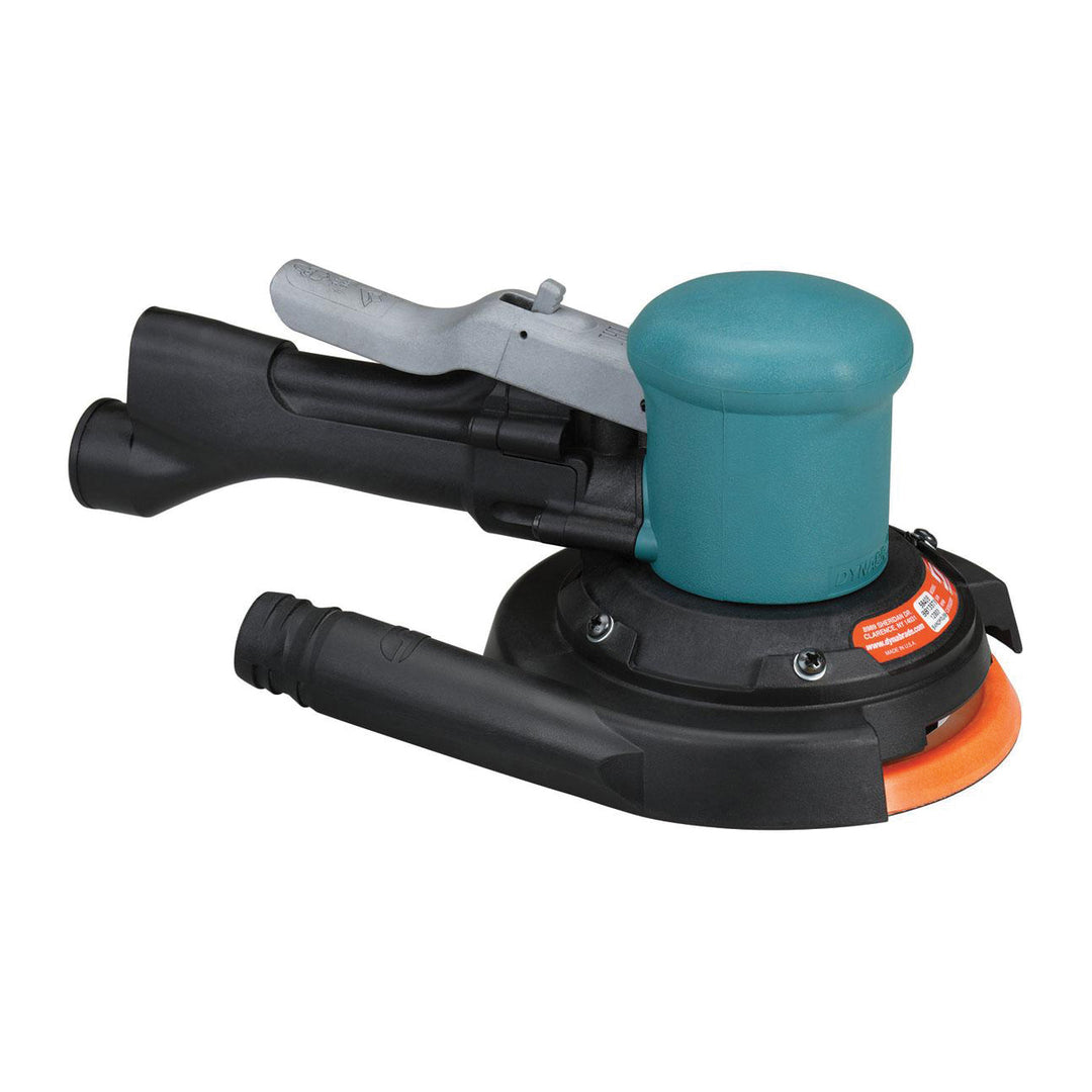 Orbital Sanders Dynabrade 58409 6 Inch Diameter Two-Hand Dynorbital Random Orbital Sander Central Vacuum .4 Hp 12000 Rpm 3/16 Inch Diameter Orbit Rear Exhaust