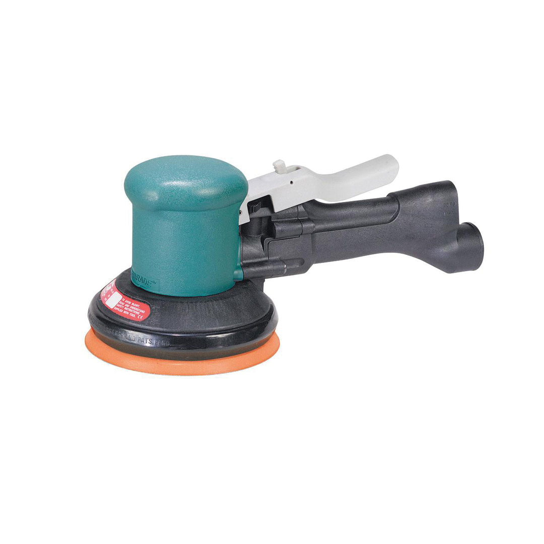 Orbital Sanders Dynabrade 58416 5 Inch Diameter Two-Hand Dynorbital Random Orbital Sander Self-Generated Vacuum .45 Hp 12000 Rpm 3/8 Inch Diameter Orbit Rear Exhaust