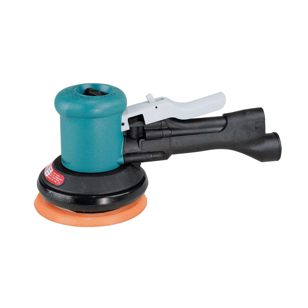 Specialty Sanders Dynabrade 58431 5 Inch Diameter Dynalocke Dual-Action Sander Self-Generated Vacuum .4 Hp 12000 Rpm 3/16 Inch Diameter Orbit/Rotary Rear Exhaust