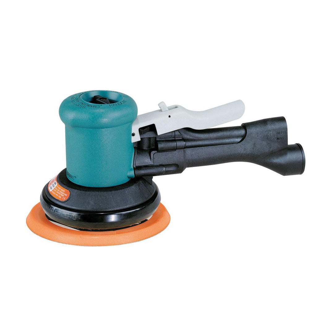 Specialty Sanders Dynabrade 58435 6 Inch Diameter Dynalocke Dual-Action Sander Non-Vacuum .4 Hp 12000 Rpm 3/16 Inch Diameter Orbit/Rotary Rear Exhaust