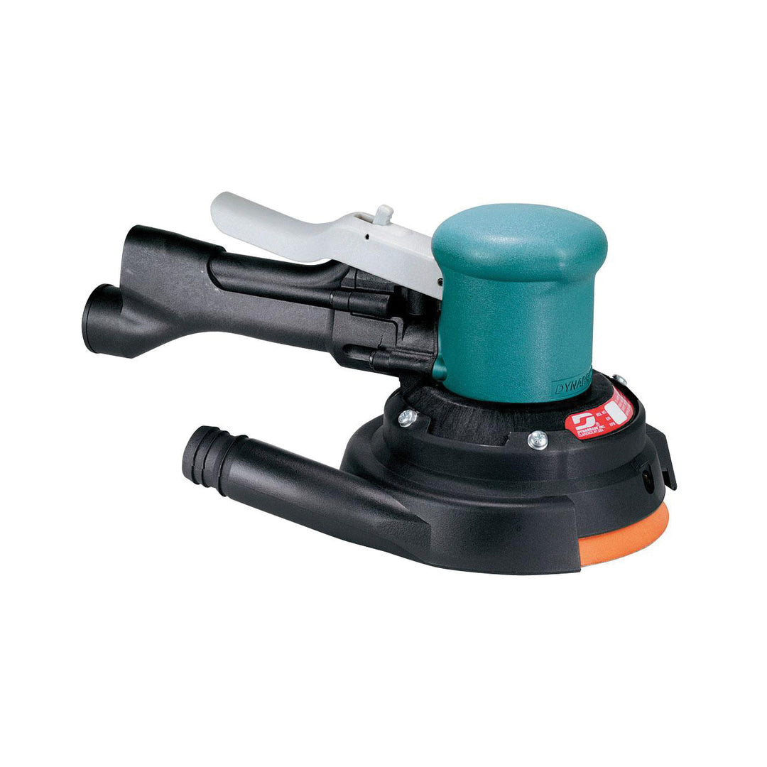 Specialty Sanders Dynabrade 58444 6 Inch Diameter Two-Hand Gear-Driven Sander Central Vacuum .4 Hp 900 Rpm Rear Exhaust Hook-Face Pad