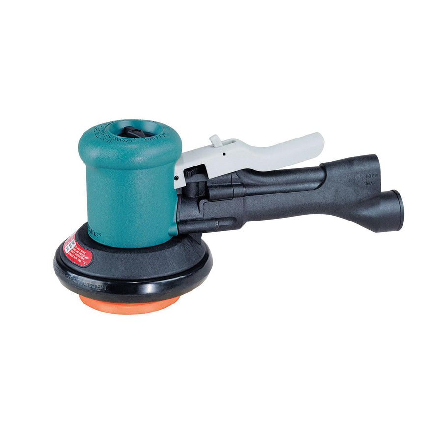 Specialty Sanders Dynabrade 58465 3-1/2 Inch Diameter Dynalocke Dual-Action Sander Non-Vacuum .4 Hp 12000 Rpm 3/16 Inch Diameter Orbit/Rotary Rear Exhaust
