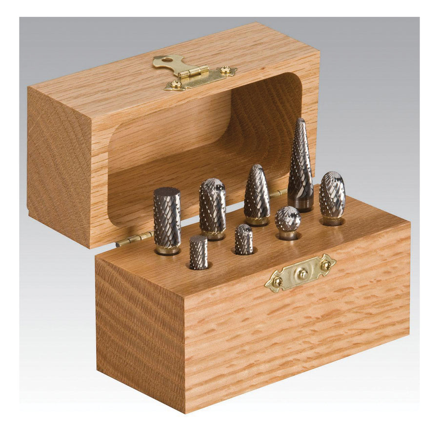 Regular Carbide Burrs Dynabrade 93350 Carbide Burr 8-Piece Burr Kit 1/4 Inch Shaft